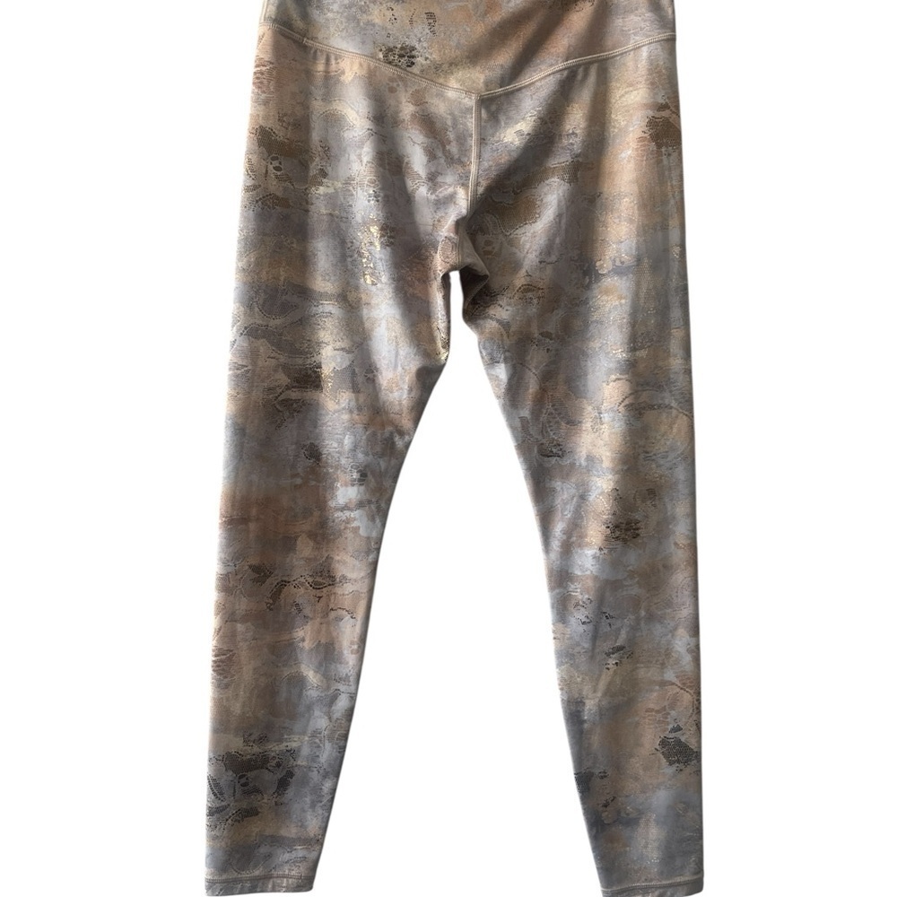 Athleta Elation Gilded Metallic Marble Leggings Medium 25” Ultra High Rise - Picture 4 of 13